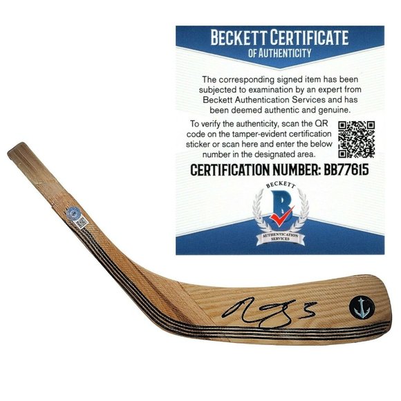 Mark Giordano Signed Seattle Kraken Ice Hockey Stick Blade Beckett BAS Autograph - Picture 1 of 5